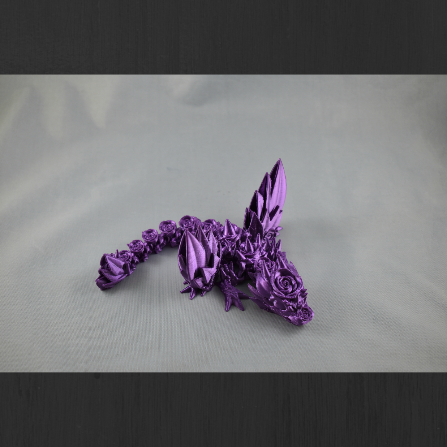 Articulated Rose Dragon with Wings -Keychain