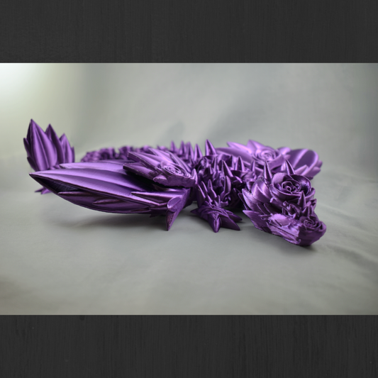 Articulated Rose Dragon with Wings