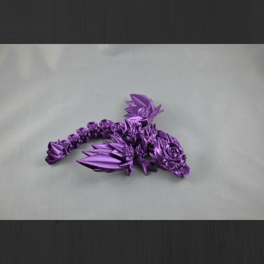 Articulated Rose Dragon with Wings -Keychain