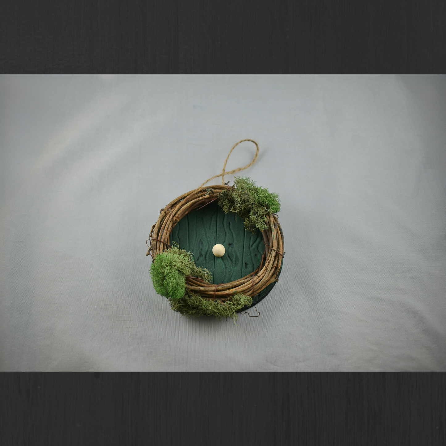 4" Hobbit door wreath ornament