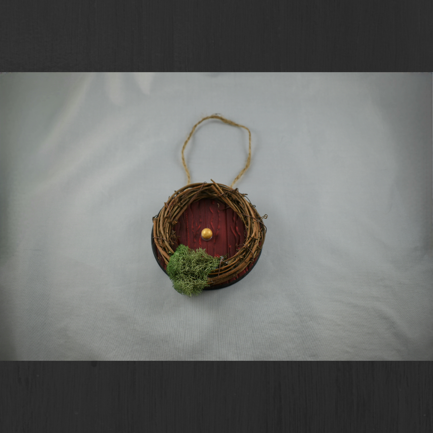 4" Hobbit door wreath ornament